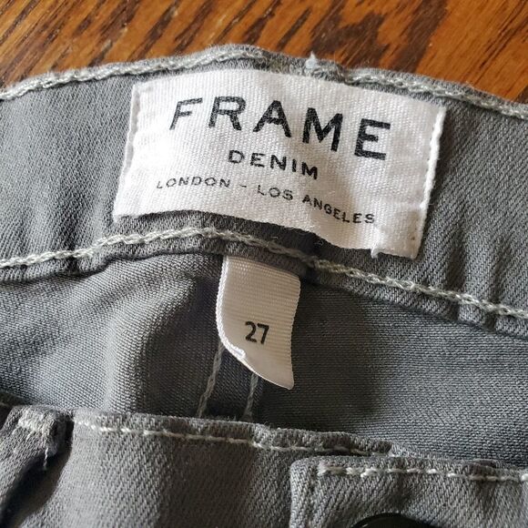 Frame le skinny de Jeanne grey distressed jeans 27 - Picture 3 of 6